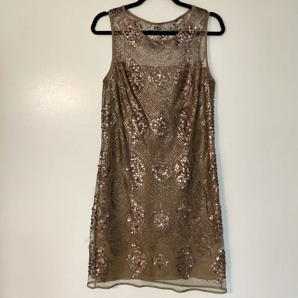 sequin shift dress gold Black - Gold Velvet Sequin High Neck A-Line SHIFT Show Choir Dress - Ships 4 to 6 Weeks L main image 0